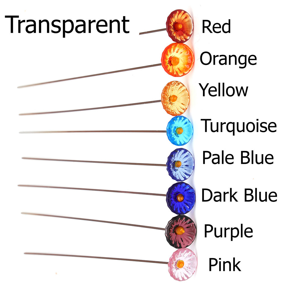 Single Glass Daisy -  Transparent Colours