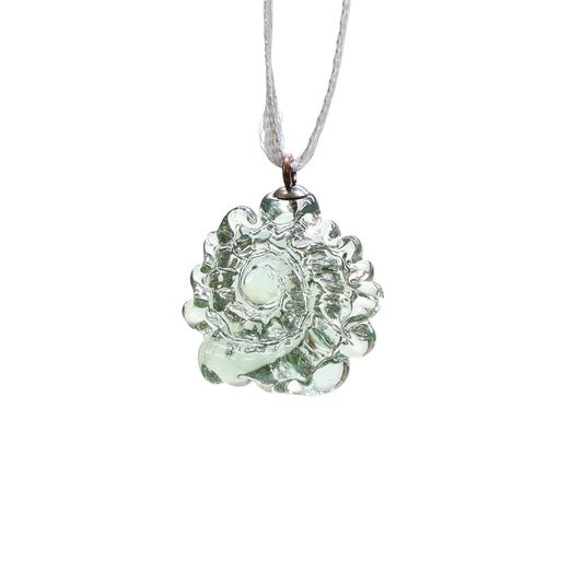 Tiny Glass Ammonite Hanging Decoration