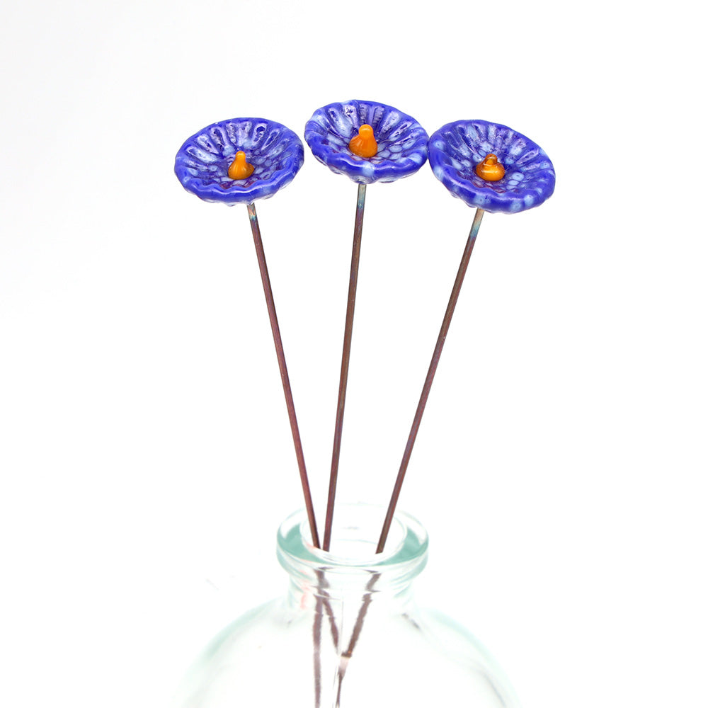 Single Glass Daisy -  Opaque Speckled Colours