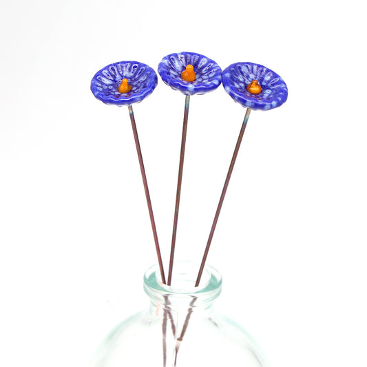 Dark Blue Opaque Speckles