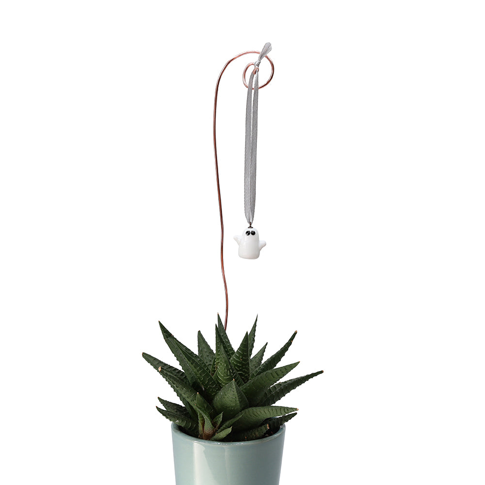 Tiny Glass Ghost Hanging Decoration
