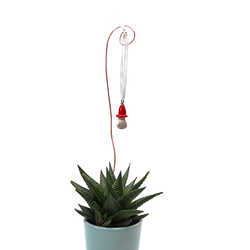 Tiny Glass Gnome Hanging Decoration