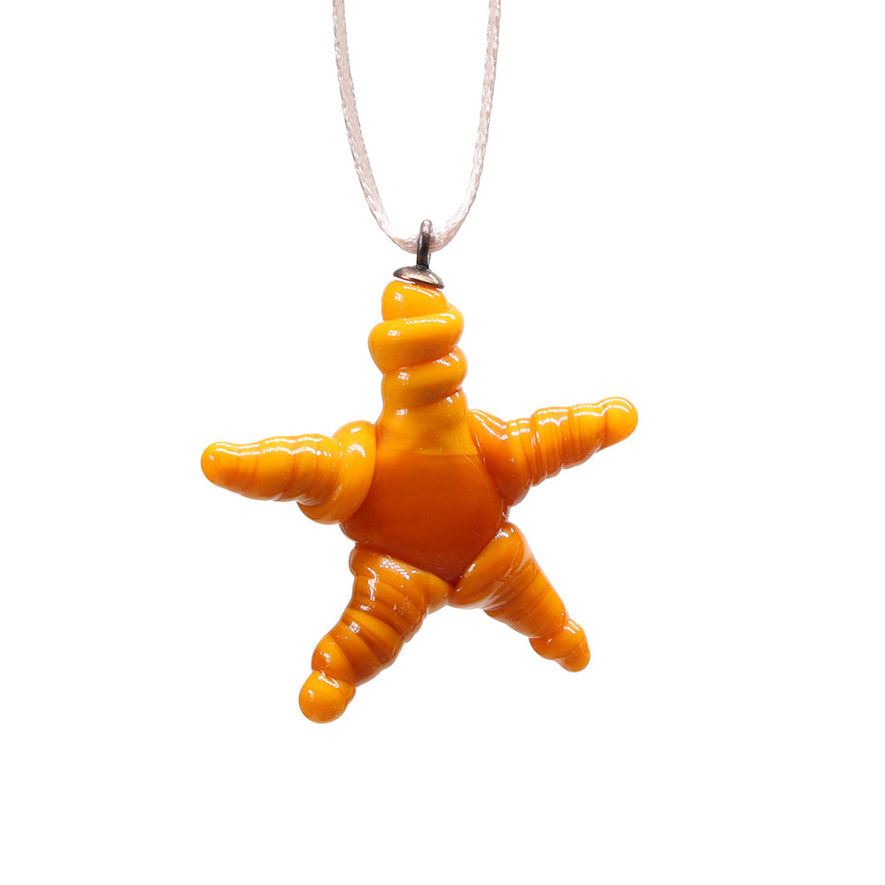 Tiny Glass Gold Star Hanging Decoration
