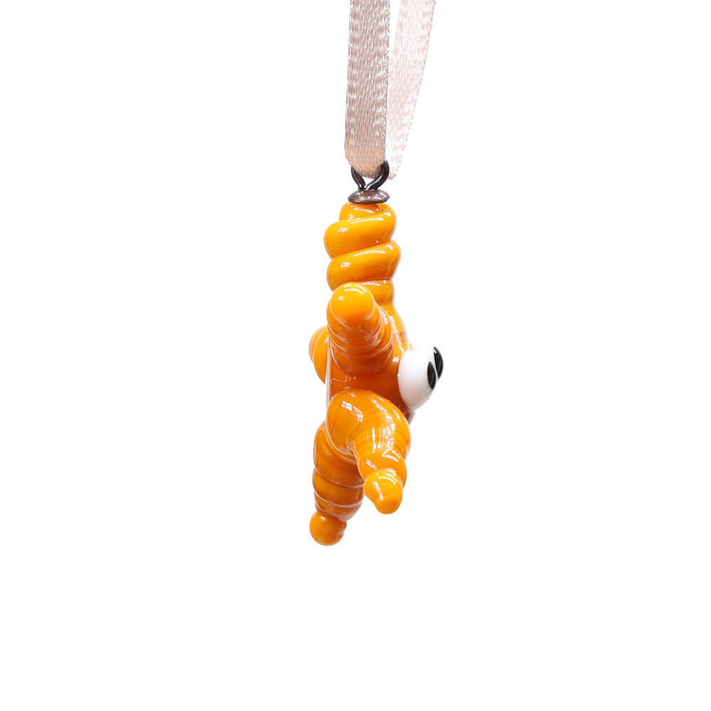 Tiny Glass Gold Star Hanging Decoration