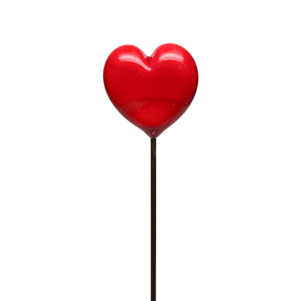 Red Heart with Eyes Plant Decoration