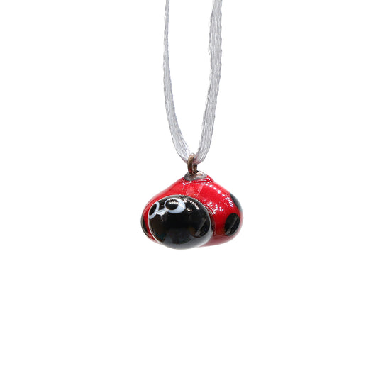 Tiny Glass Ladybird Hanging Decoration