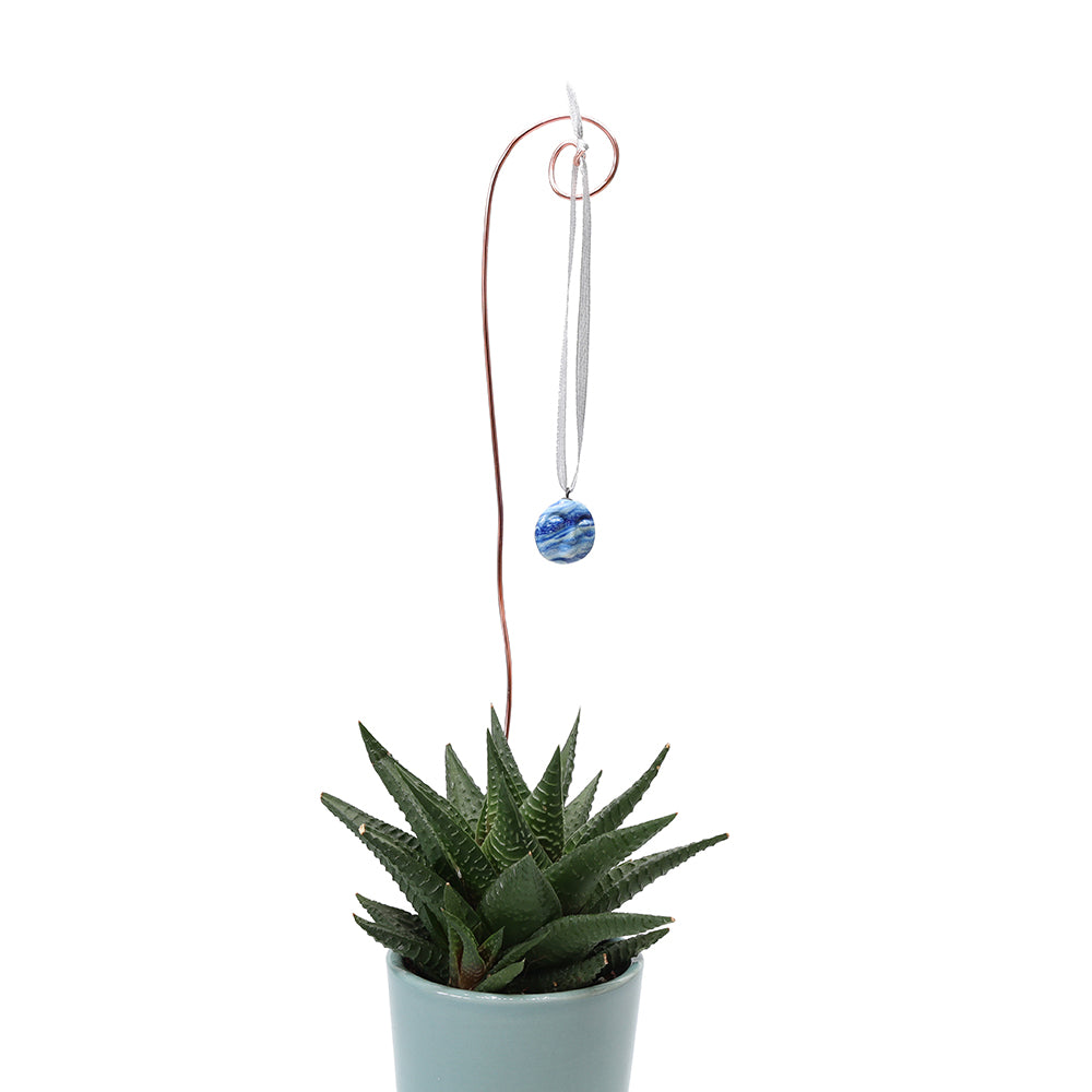 Tiny Glass Moon Hanging Decoration