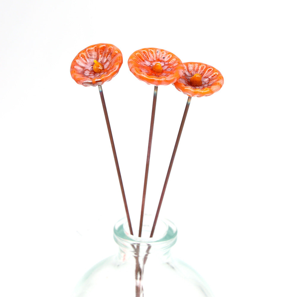 Single Glass Daisy -  Opaque Speckled Colours