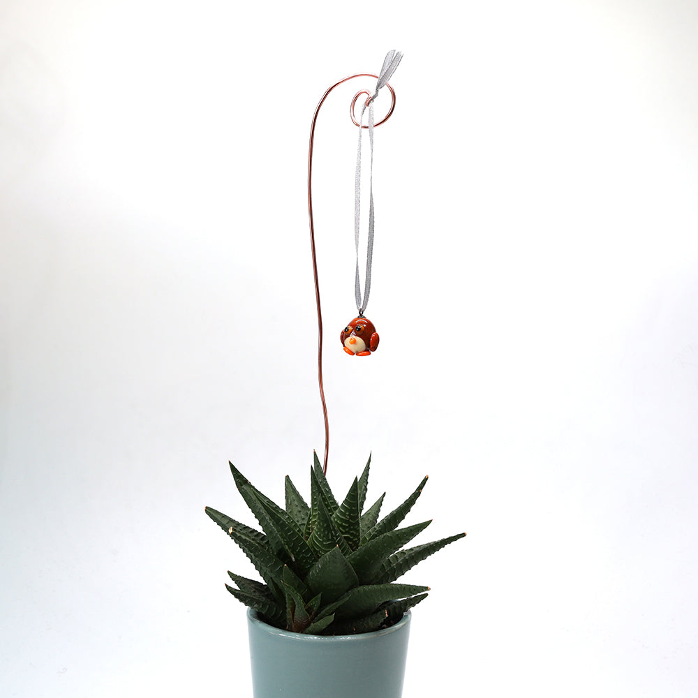 Tiny Glass Owl Hanging Decoration