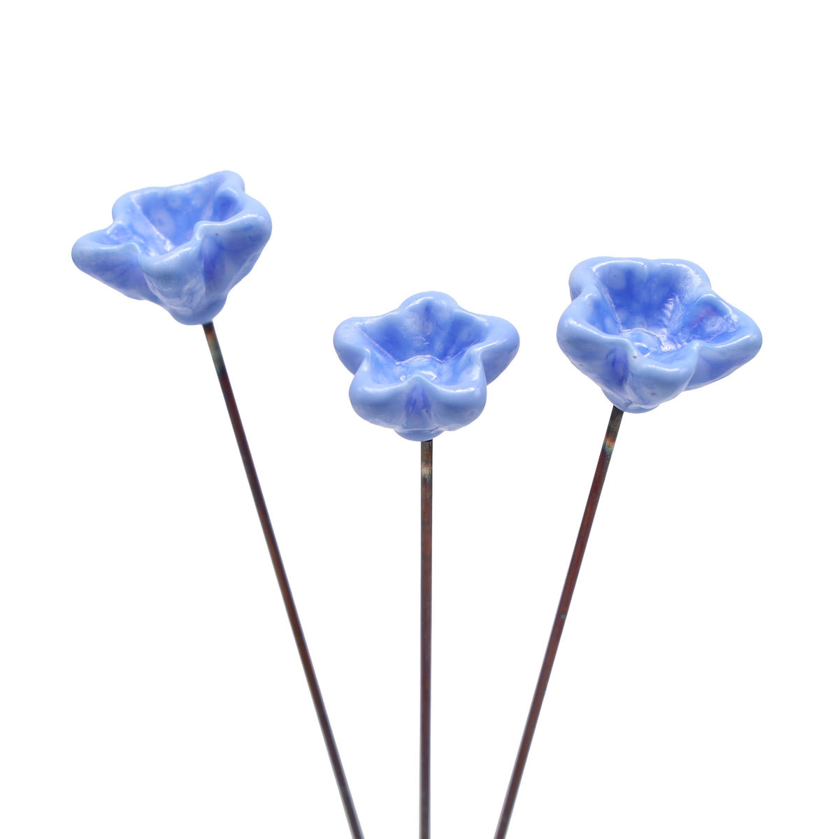 Pale Blue Glass Star Flower