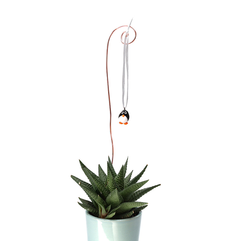 Tiny Glass Penguin Hanging Decoration