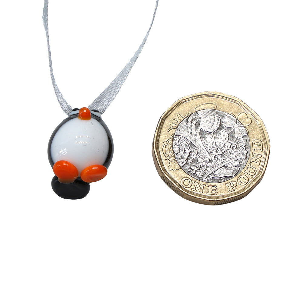 Tiny Glass Penguin Hanging Decoration