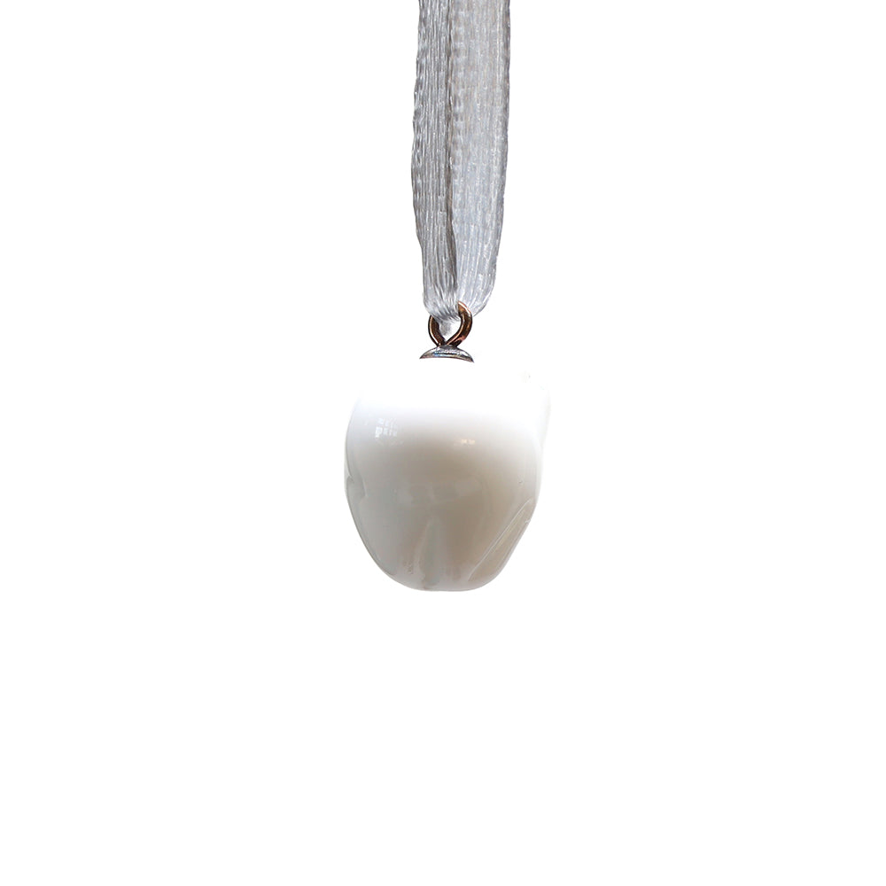 Tiny Glass Polar Bear Hanging Decoration