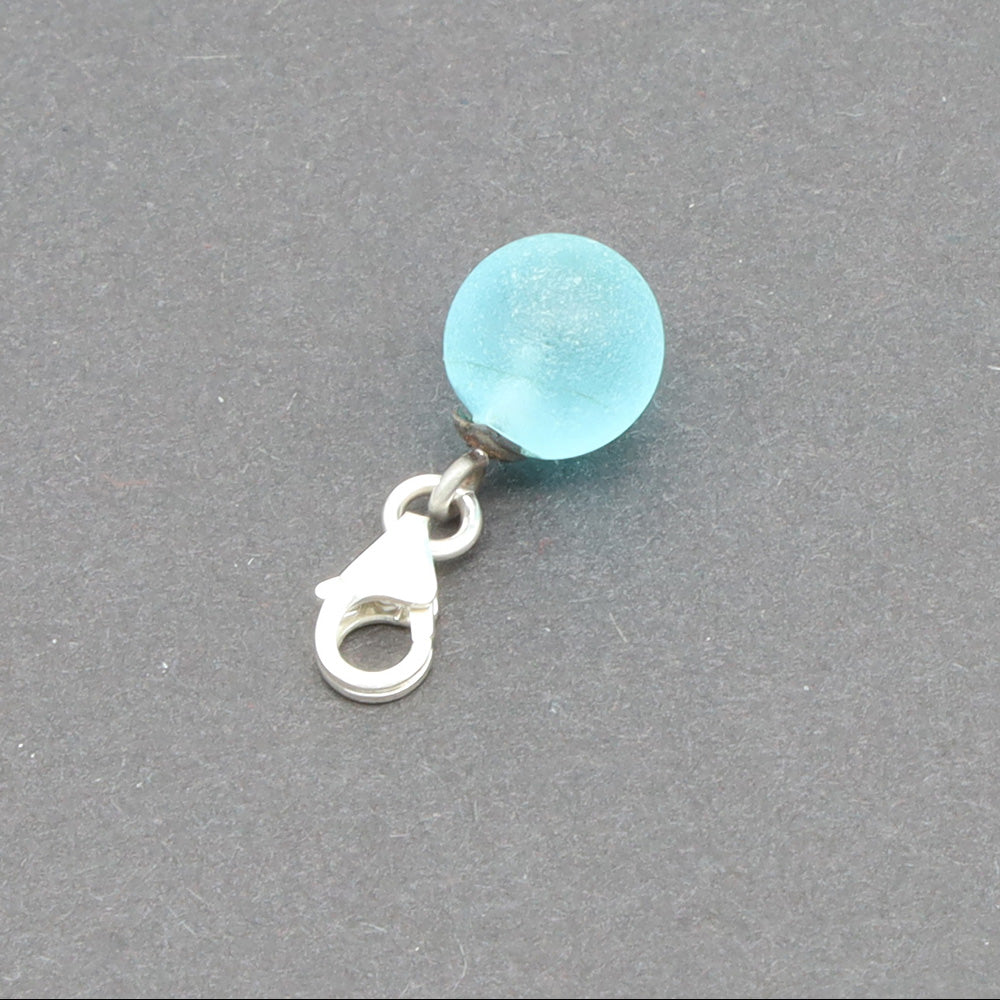 Frosted Bombay Sapphire Gin Bottle Tiny Ball Charm