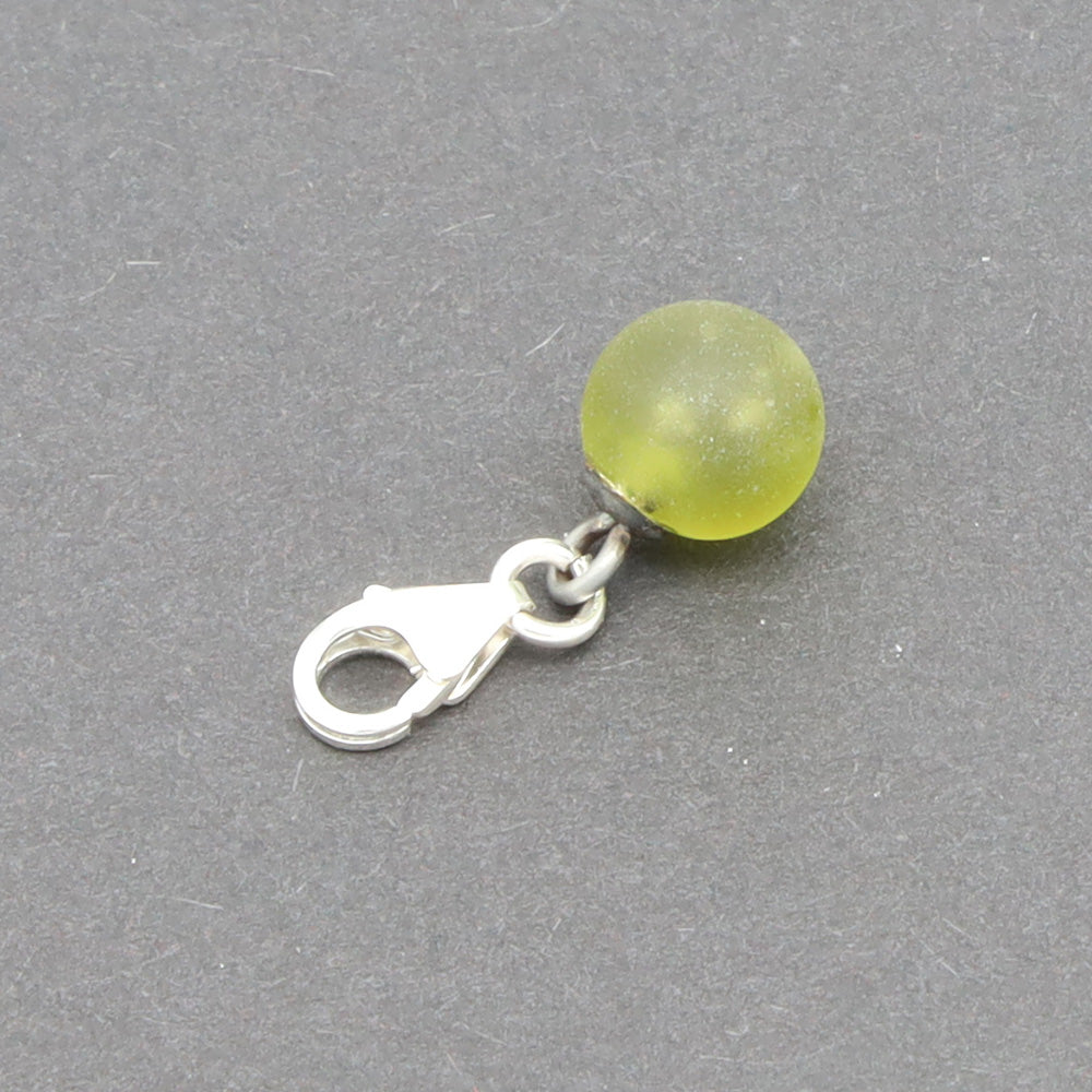 Frosted Wine Bottle Tiny Ball Charm