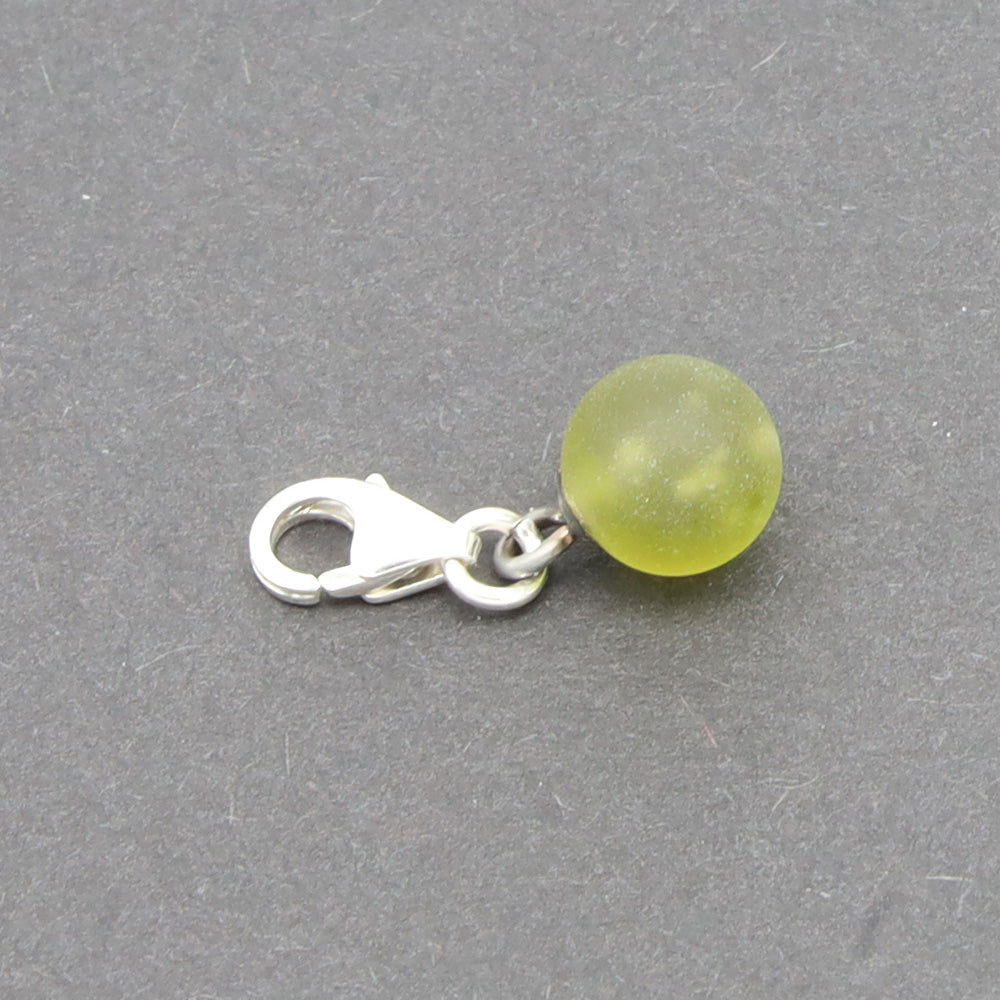 Frosted Wine Bottle Tiny Ball Charm