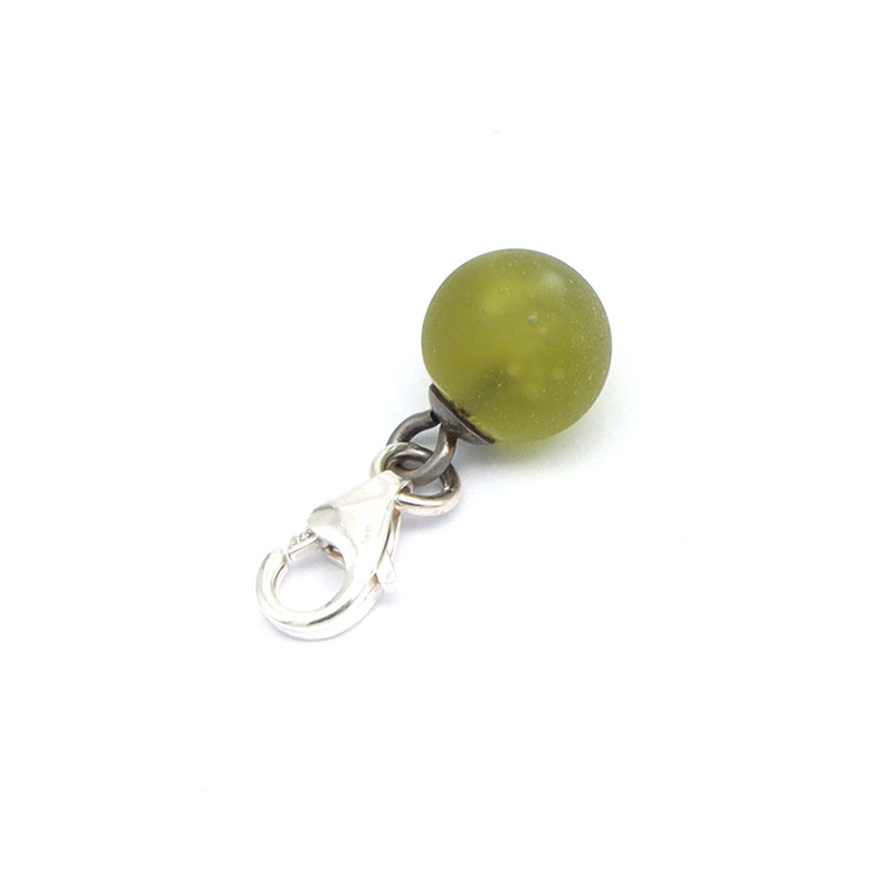 Frosted Wine Bottle Tiny Ball Charm