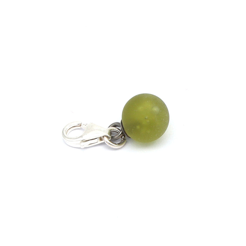 Frosted Wine Bottle Tiny Ball Charm