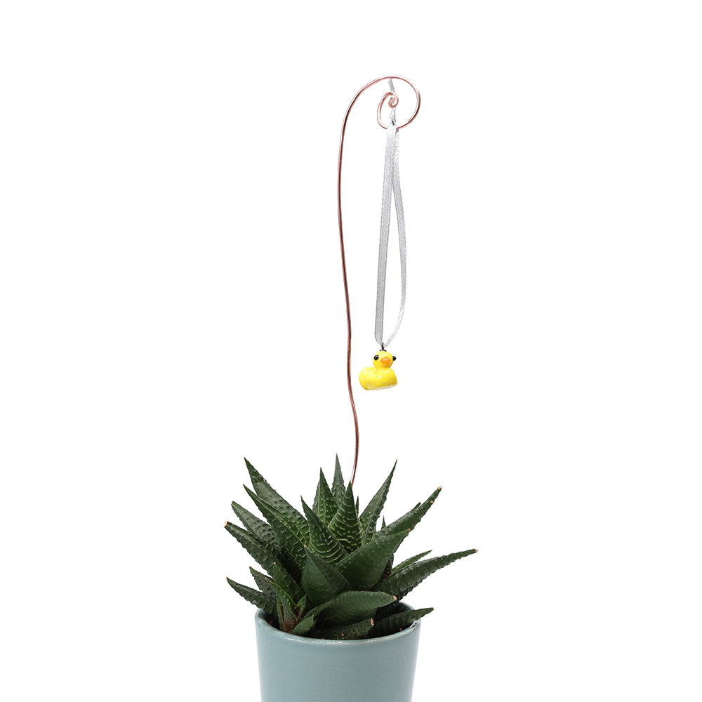 Tiny Glass Rubber Duck Hanging Decoration