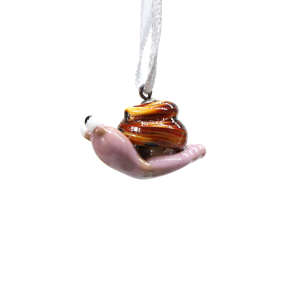 Tiny Glass Snail Hanging Decoration