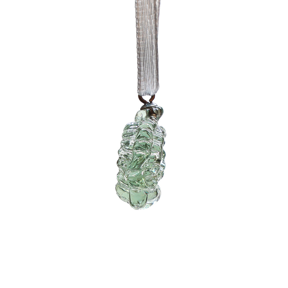 Tiny Glass Ammonite Hanging Decoration