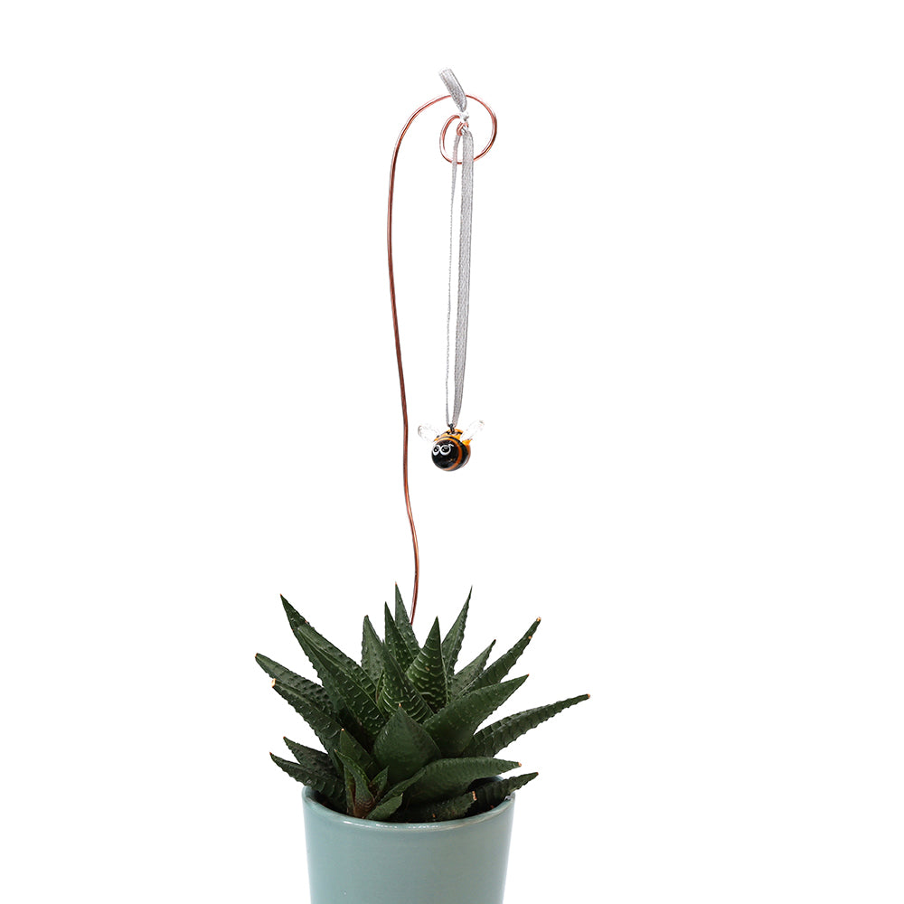 Tiny Glass Bee Hanging Decoration