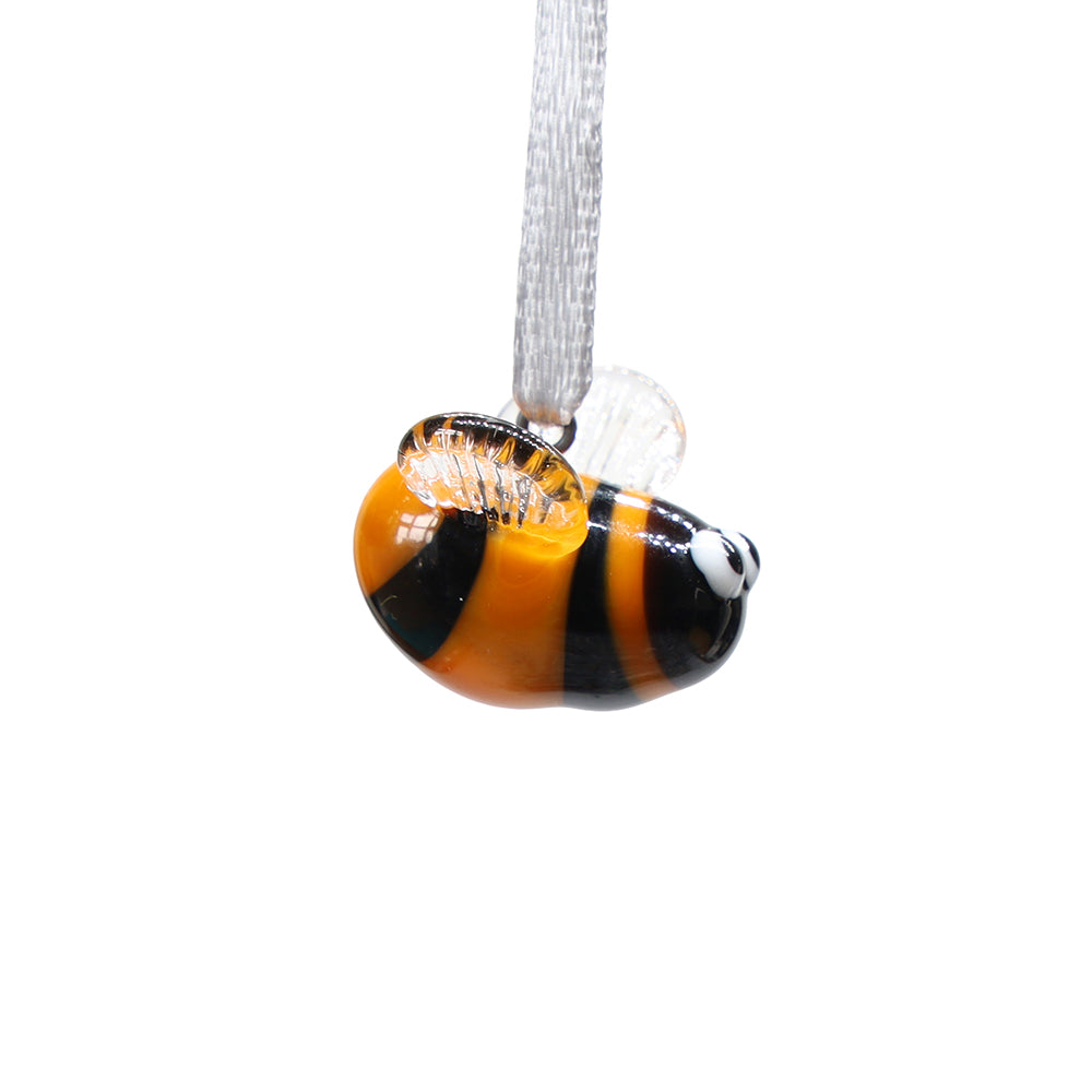 Tiny Glass Bee Hanging Decoration