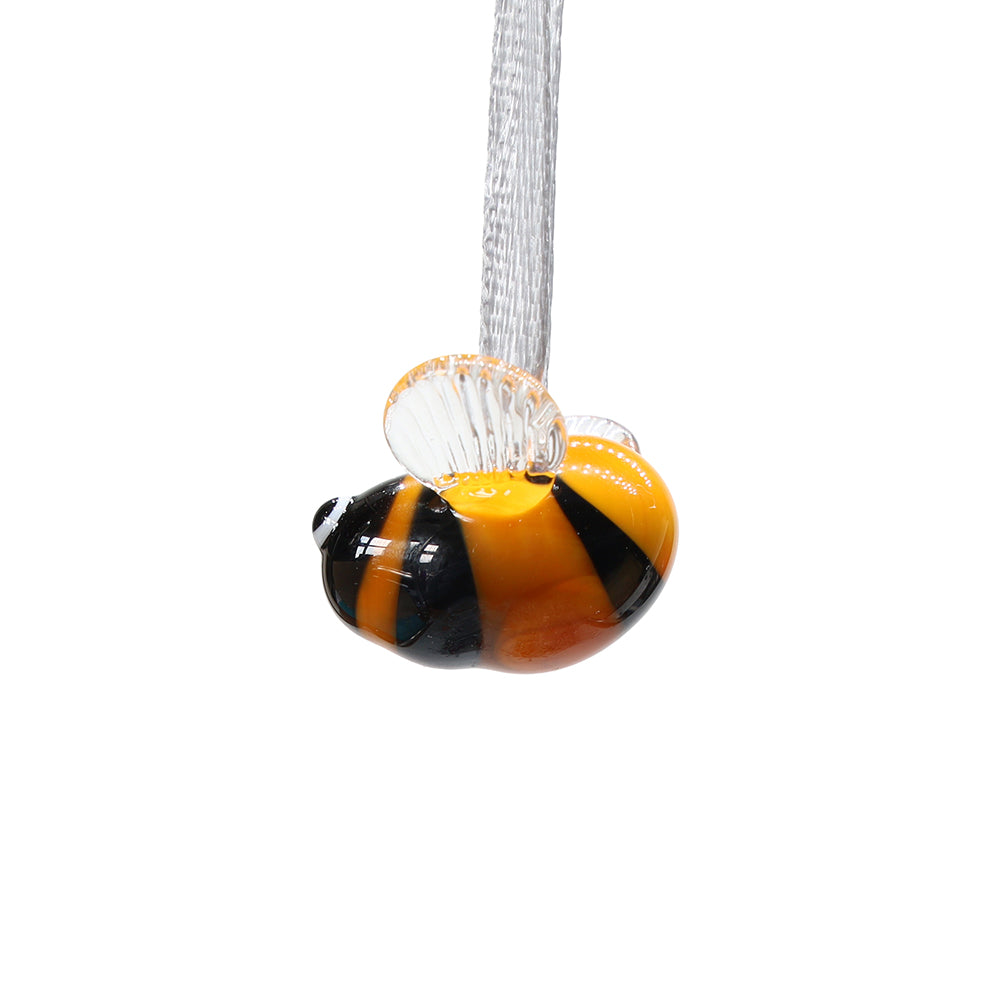 Tiny Glass Bee Hanging Decoration