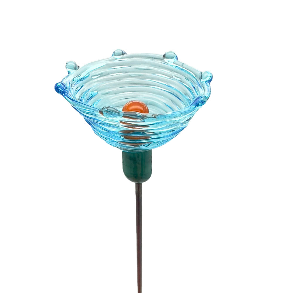 Transparent Glass Bee Sipper Plant Decoration