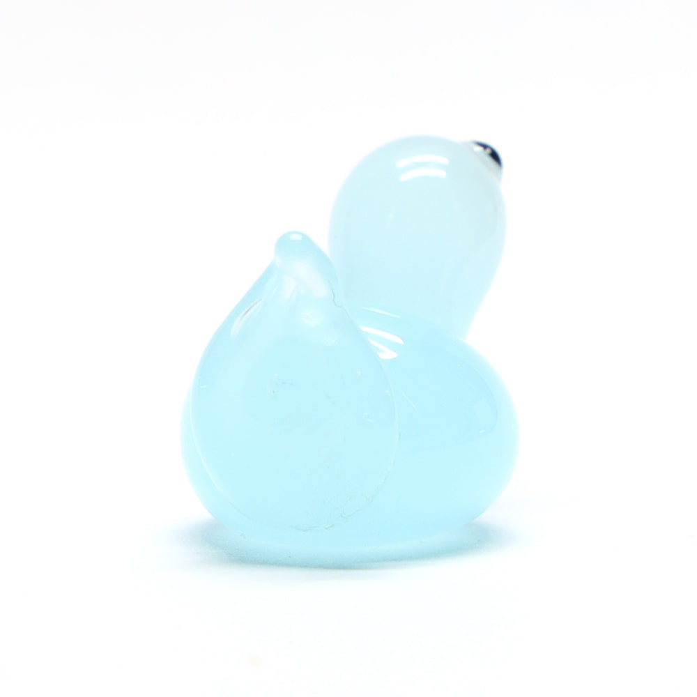 Blue Opal Glass Duck