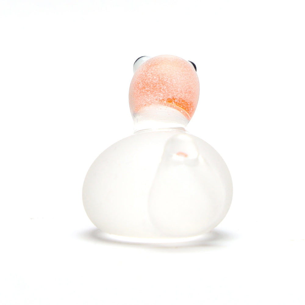 Clear Frosted Glass Duck