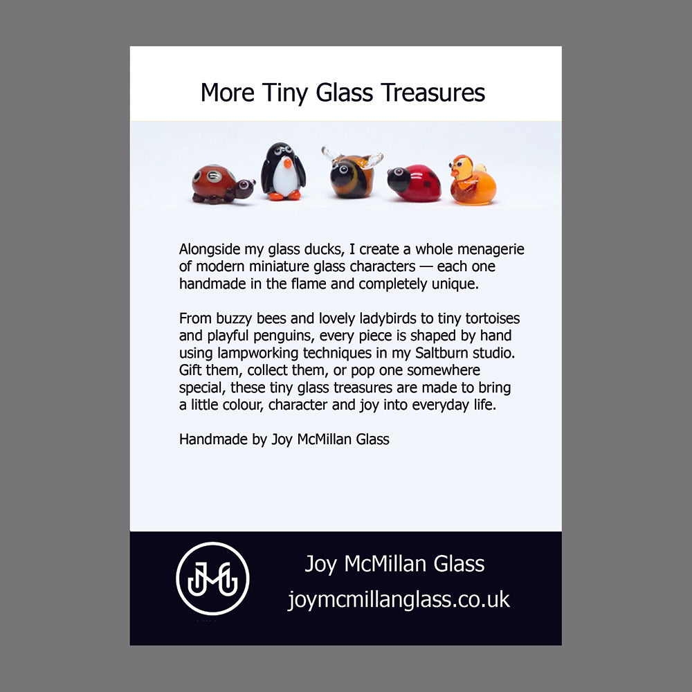 Clear Transparent Glass Duck