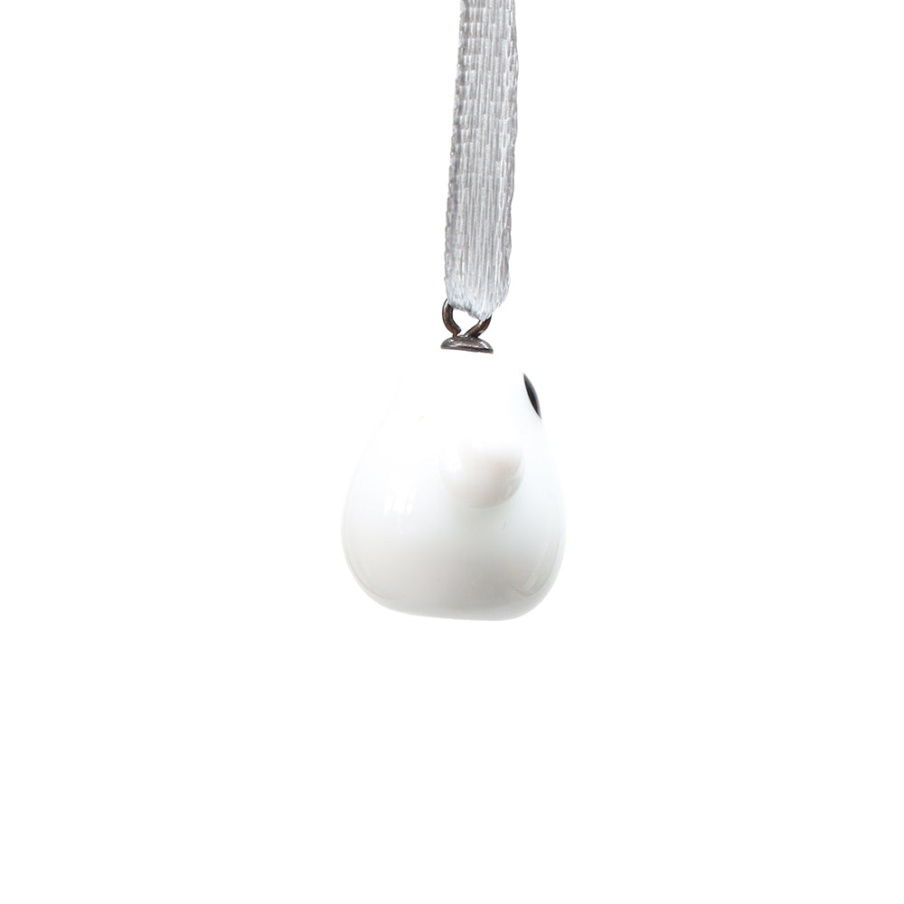 Tiny Glass Ghost Hanging Decoration