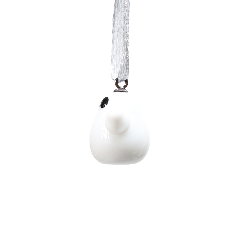 Tiny Glass Ghost Hanging Decoration
