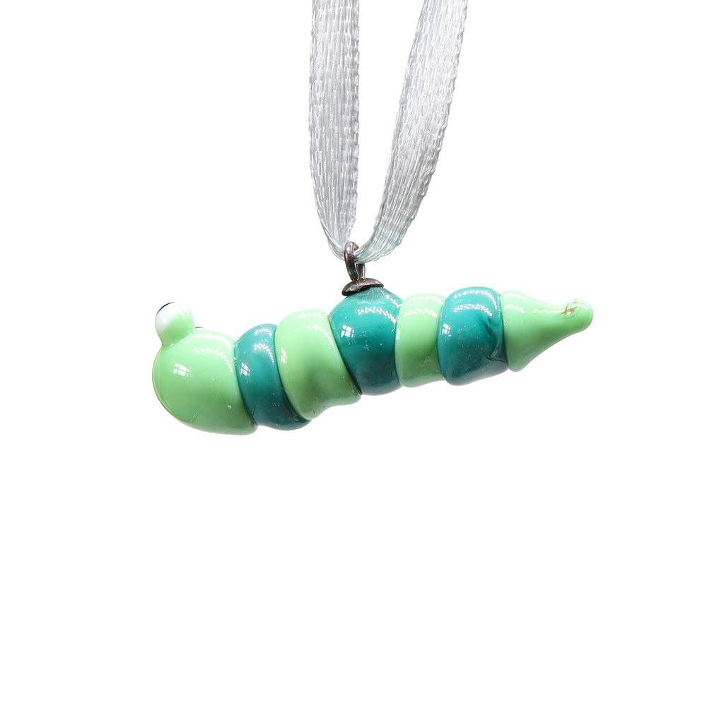 Tiny Glass Caterpillar Hanging Decoration