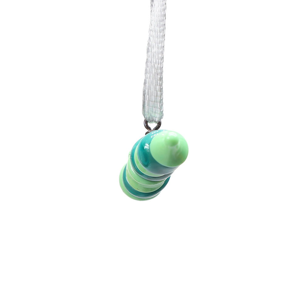 Tiny Glass Caterpillar Hanging Decoration