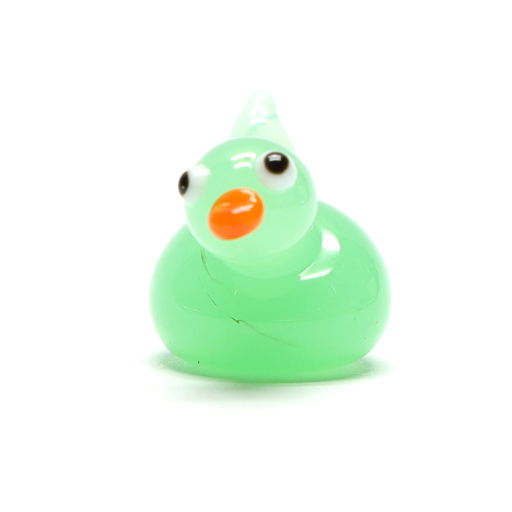 Green Opal Glass Duck