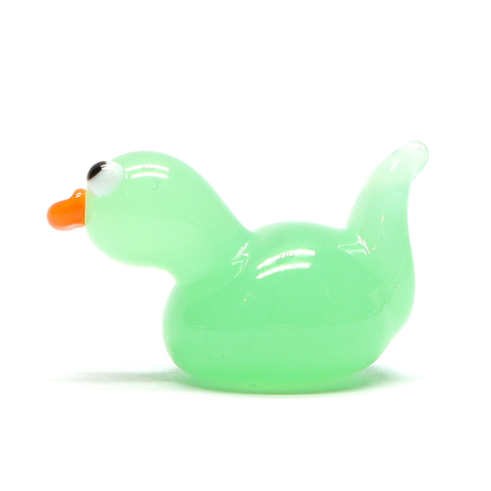 Green Opal Glass Duck