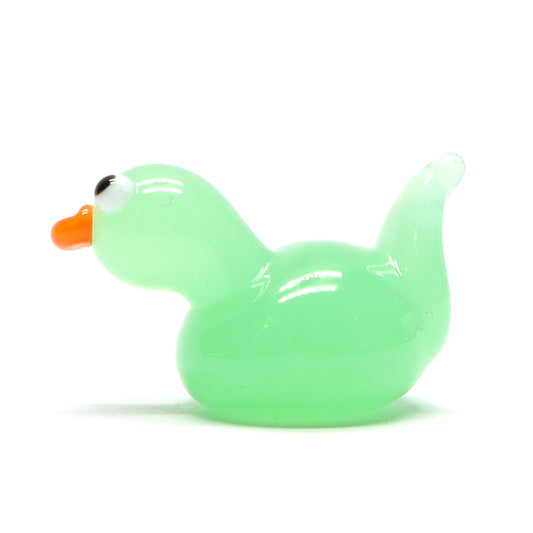 Green Opal Glass Duck