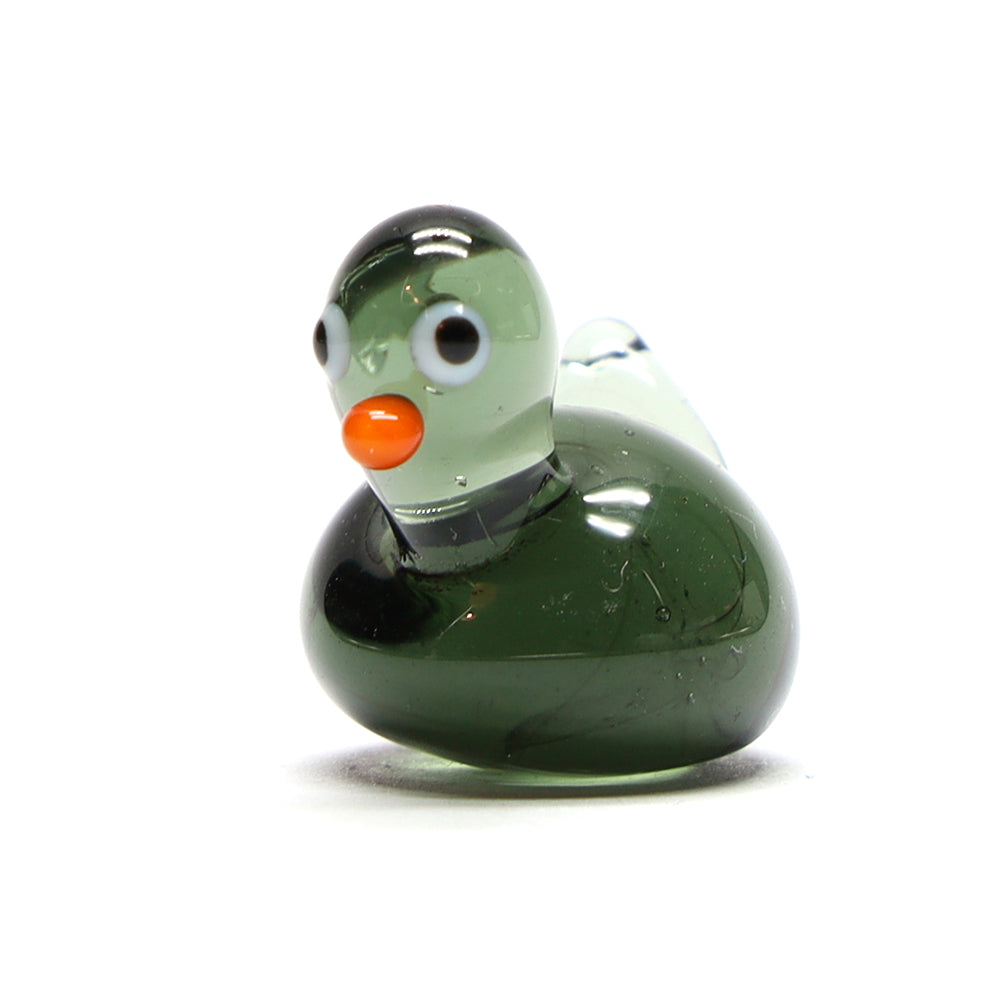 Grey Transparent Glass Duck