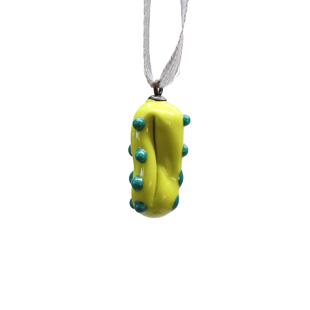 Tiny Glass Lime Pickle Hanging Decoration