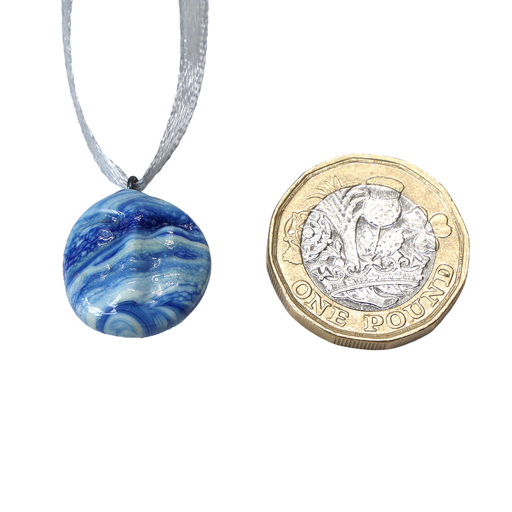 Tiny Glass Moon Hanging Decoration
