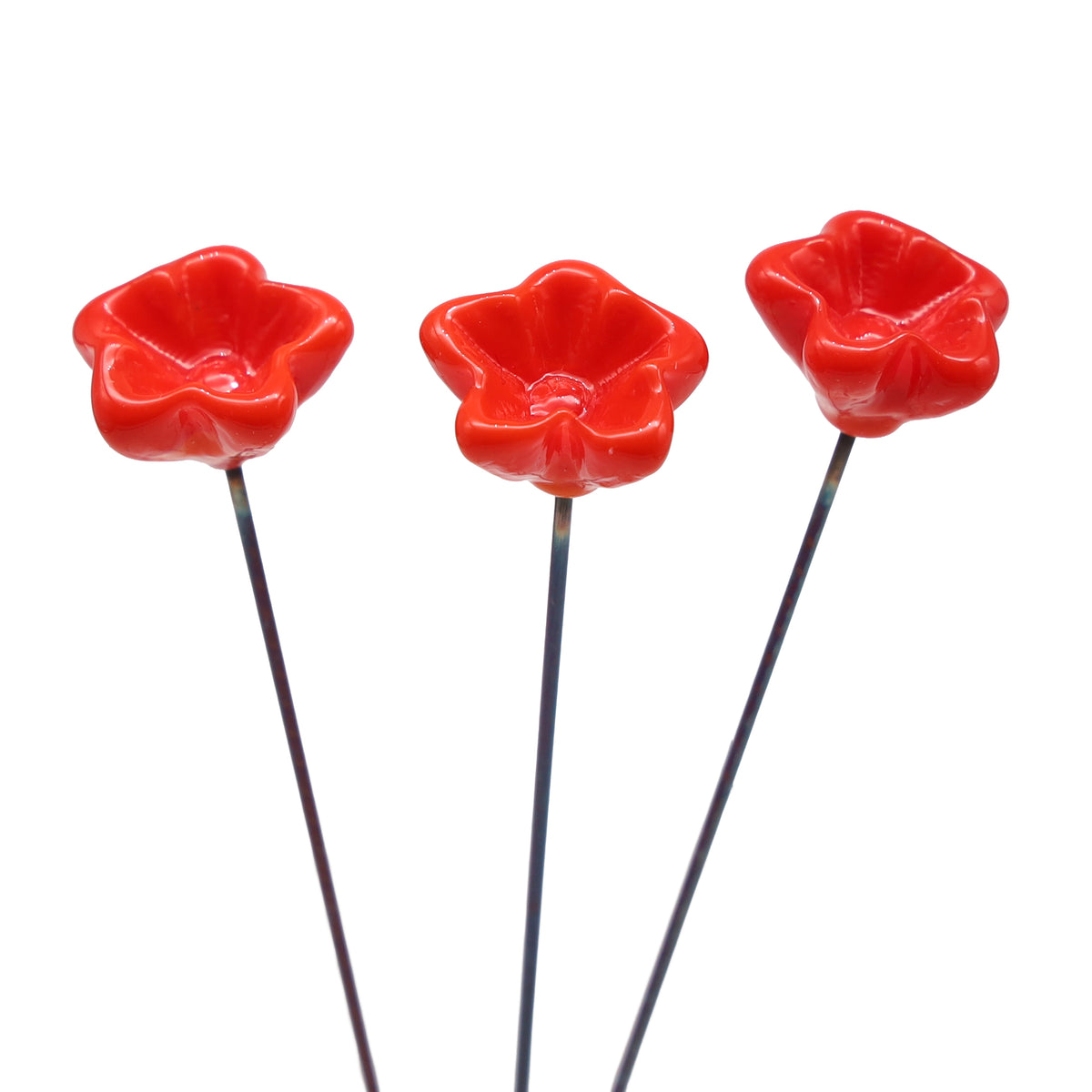 Orange Glass Star Flower