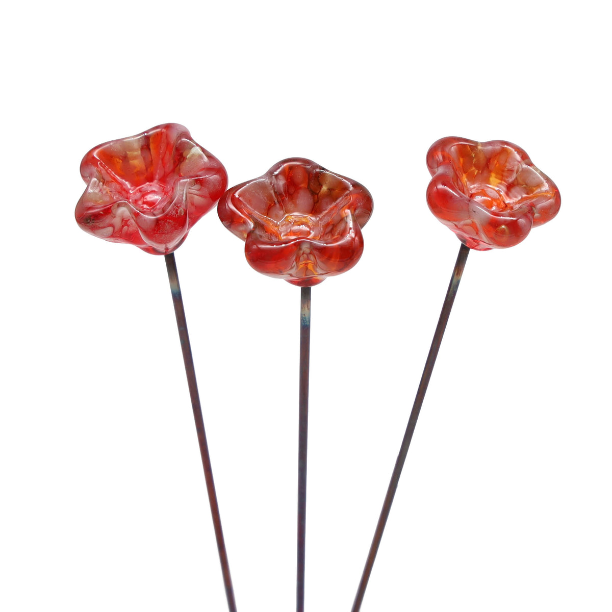 Orange Glass Star Flower
