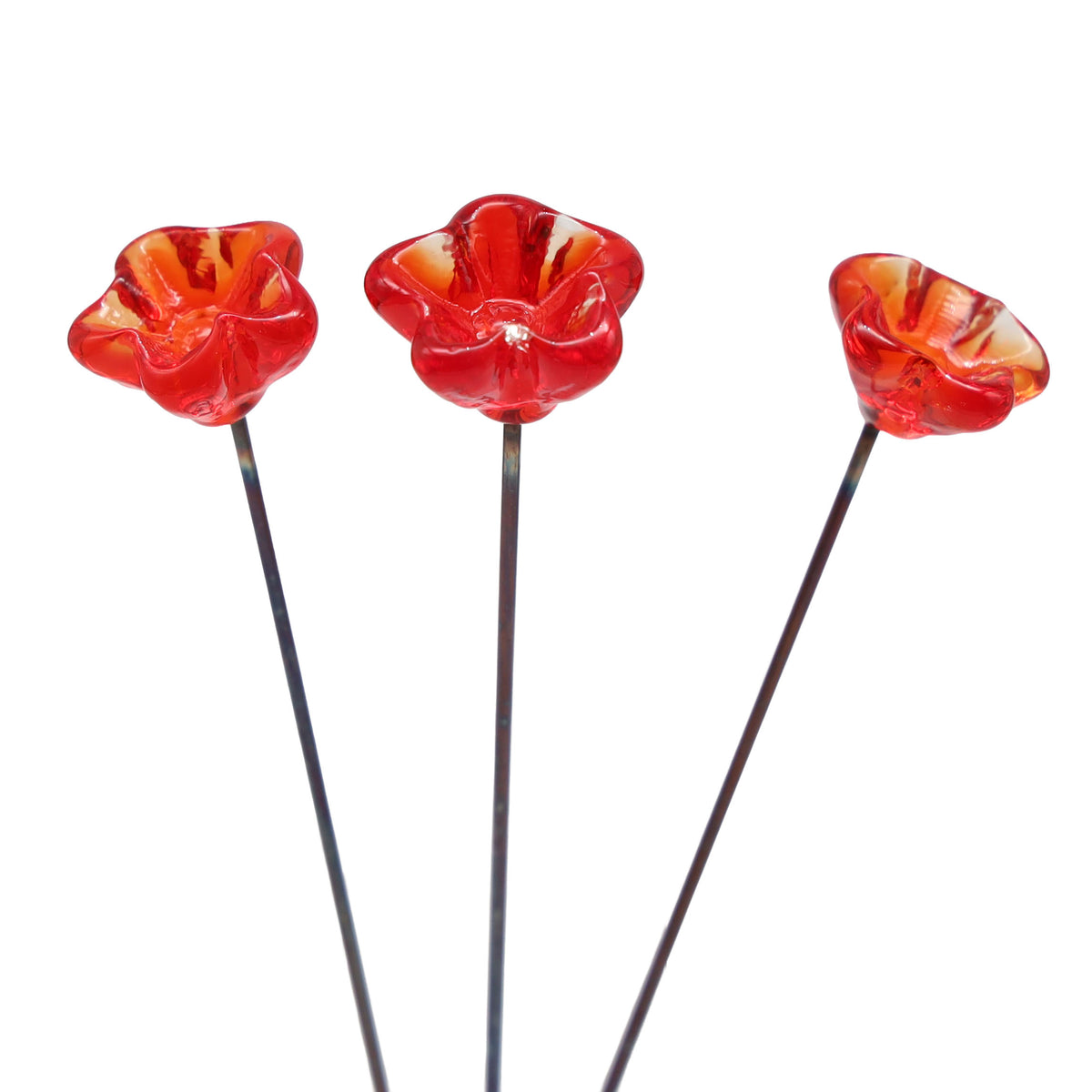 Orange Glass Star Flower