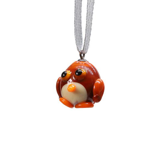 Tiny Glass Owl Hanging Decoration