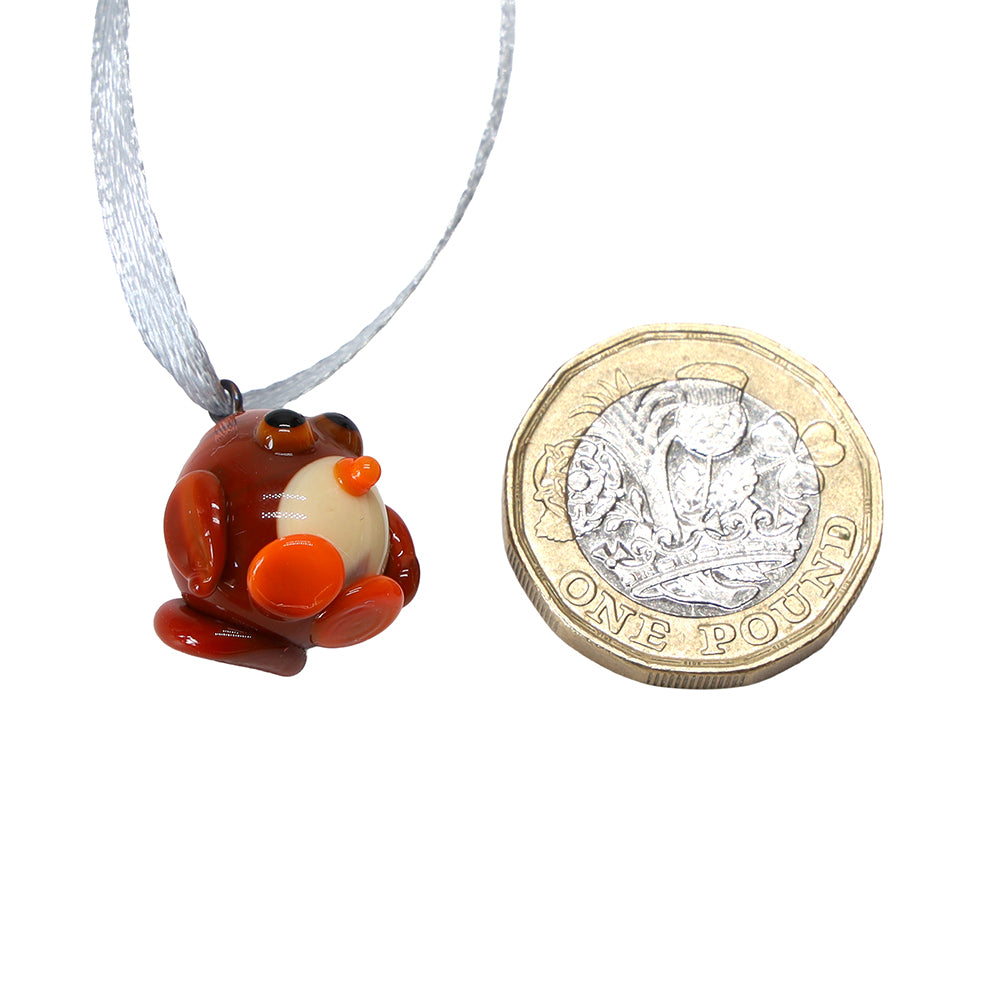 Tiny Glass Owl Hanging Decoration