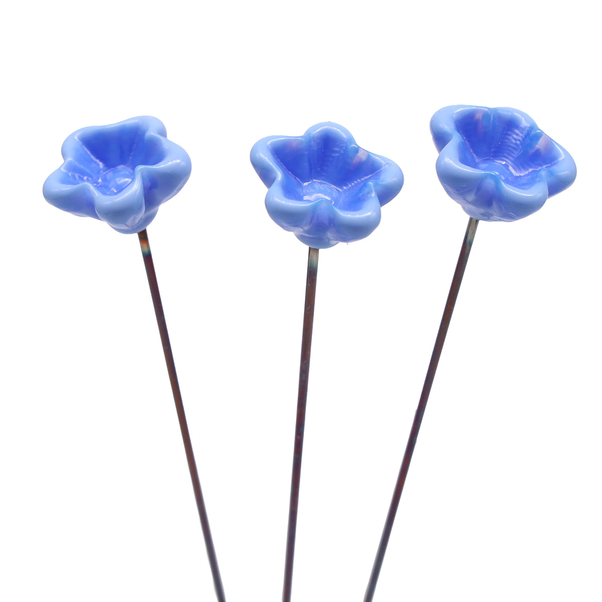 Pale Blue Glass Star Flower