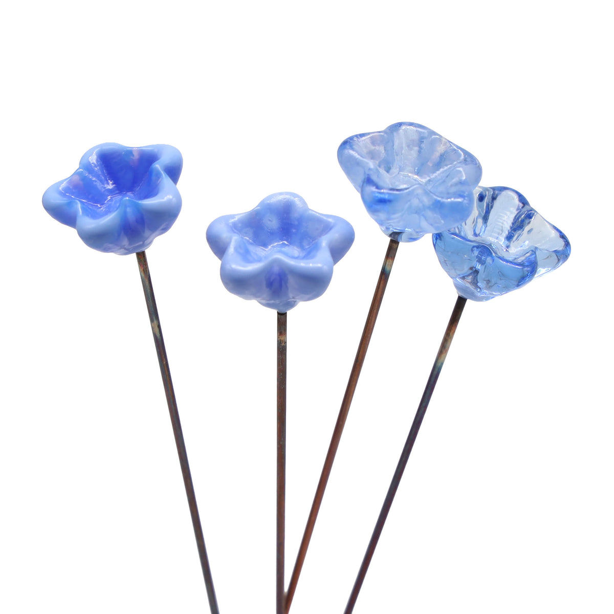 Pale Blue Glass Star Flower