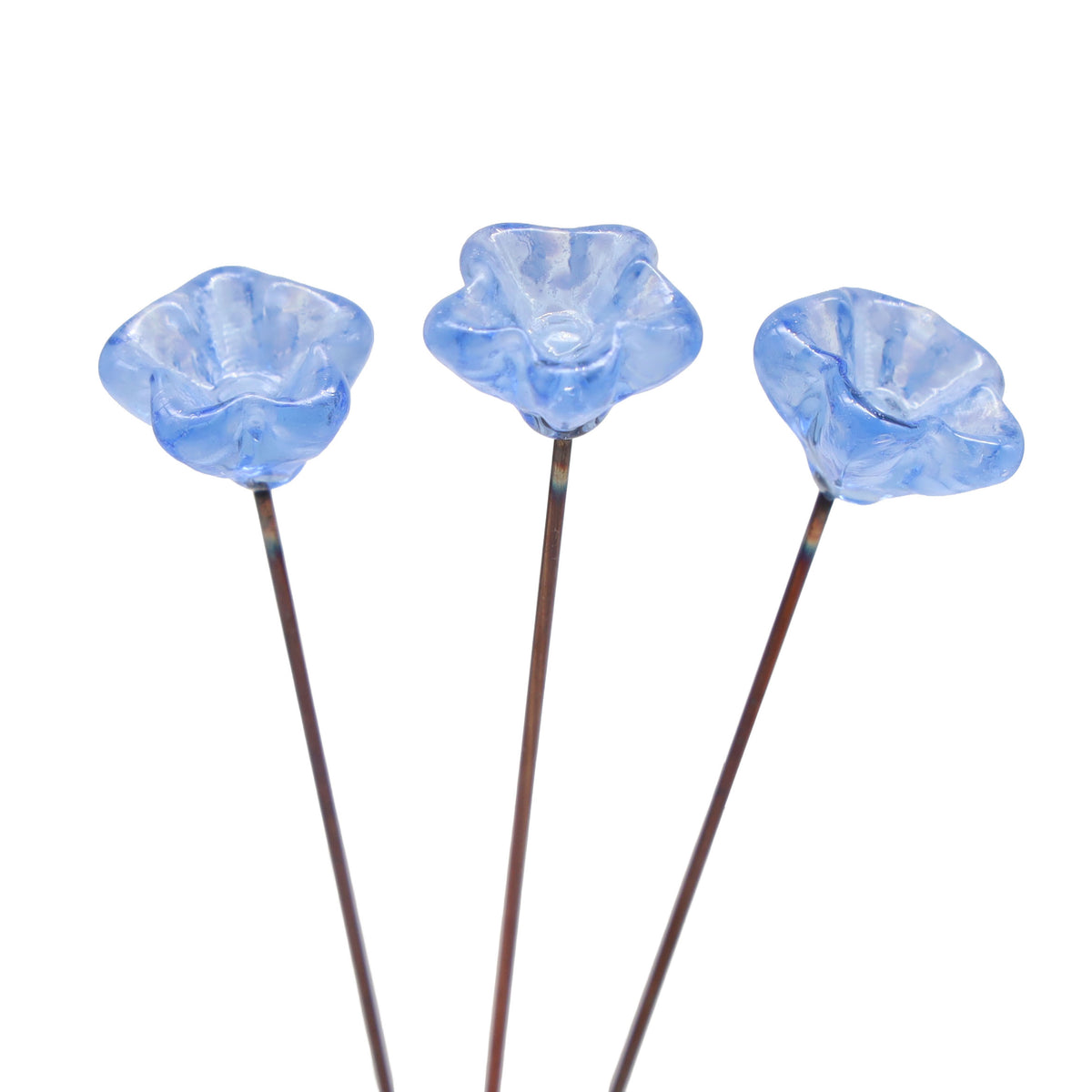 Pale Blue Glass Star Flower